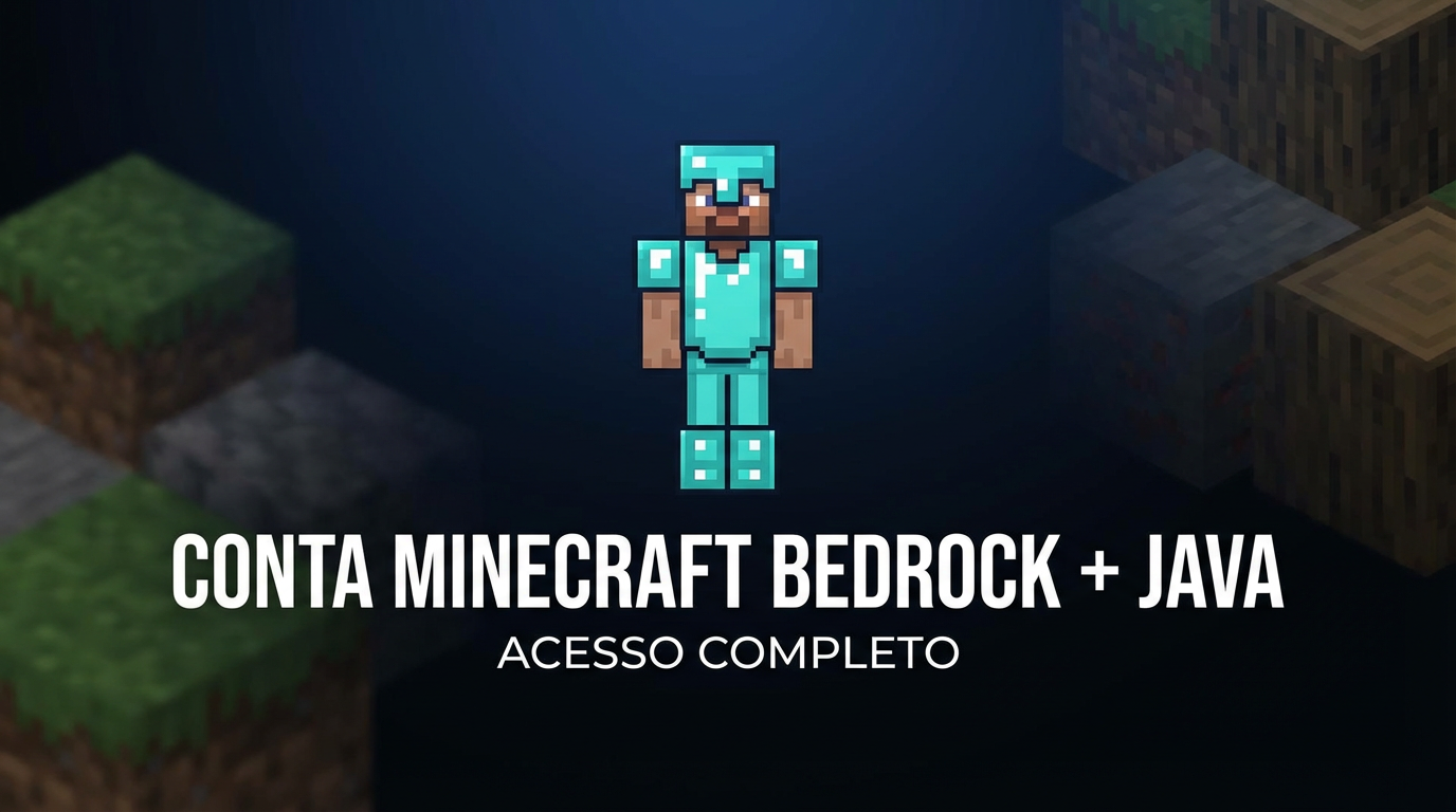 CONTA MINECRAFT BEDROCK + JAVA