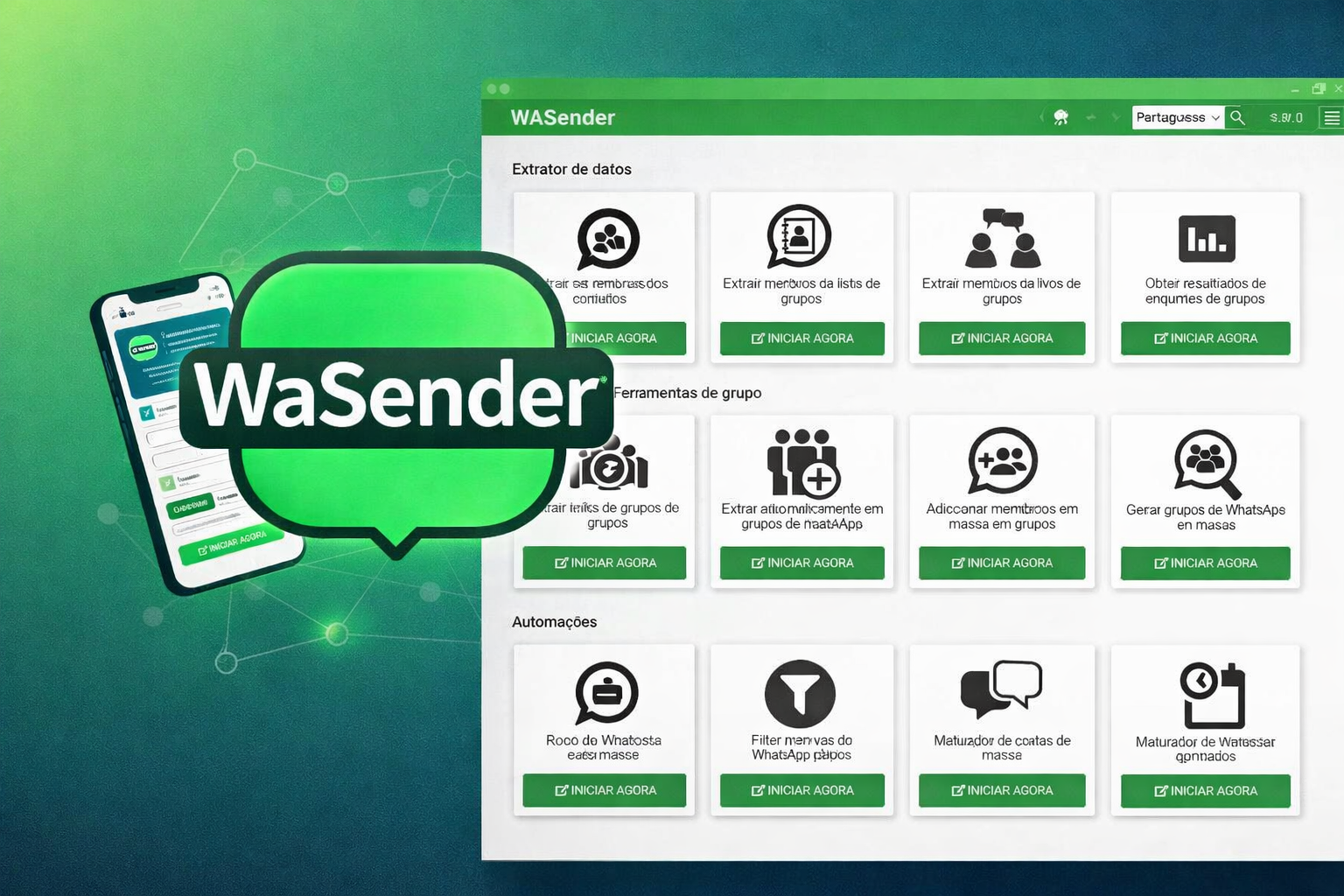 WaSender 3.5  | Gestão de WhatsApp + Gerador de Licenças | Entregue Automática